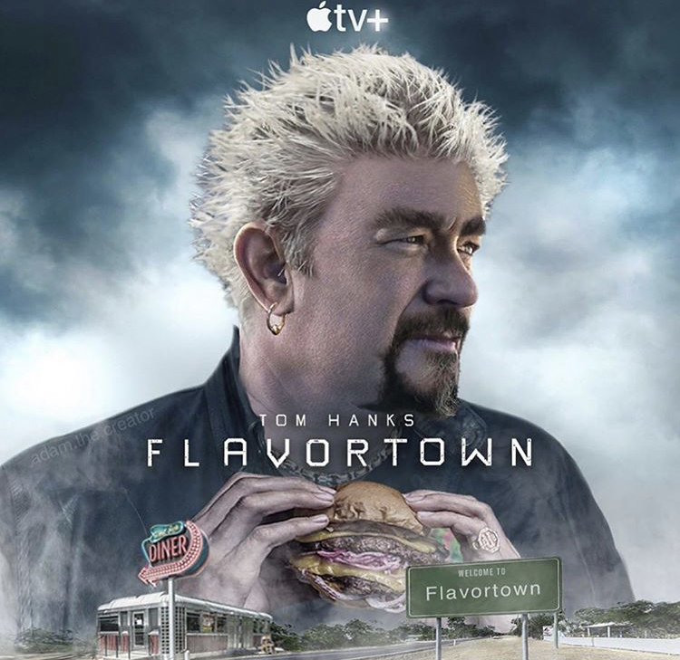 album cover - tv tentor Tom Hanks Flavor Town Diner Flavortown