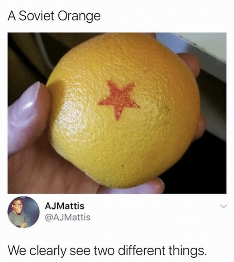dragon ball memes - A Soviet Orange AJMattis We clearly see two different things.