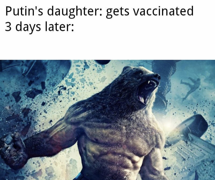 Putin's daughter gets vaccinated 3 days later