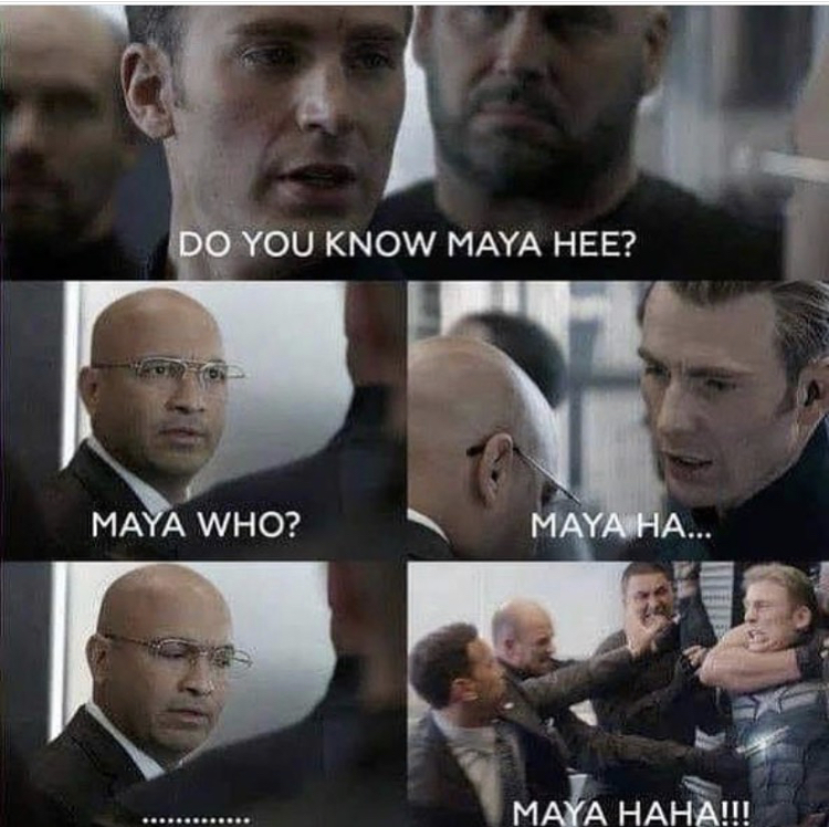 photo caption - Do You Know Maya Hee? Maya Who? Maya Ha... Maya Haha!!!