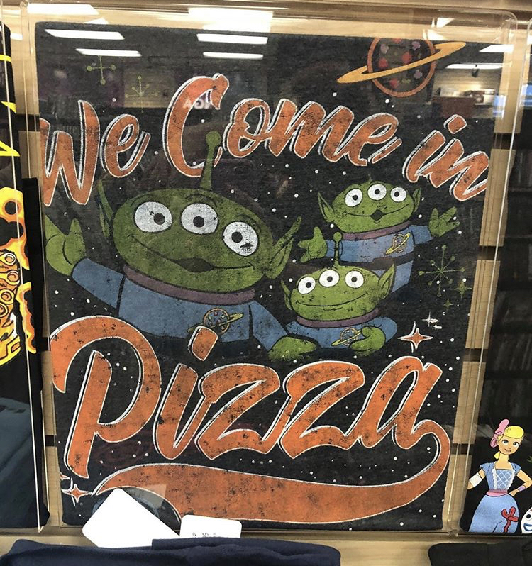 we come in pizza