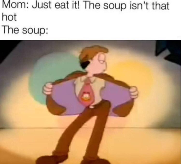 jon arbuckle dancing gif - Mom Just eat it! The soup isn't that hot The soup