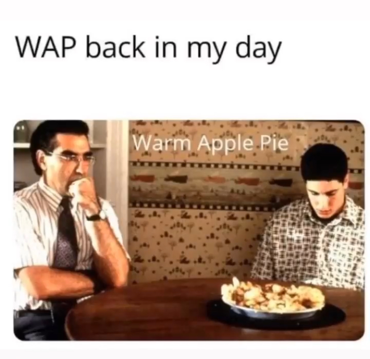 am buzz lightyear i come in pies - Wap back in my day Warm Apple Pie