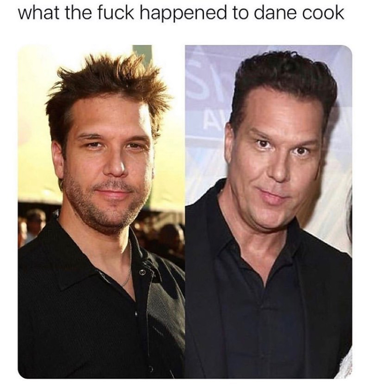 dane cook hair - what the fuck happened to dane cook