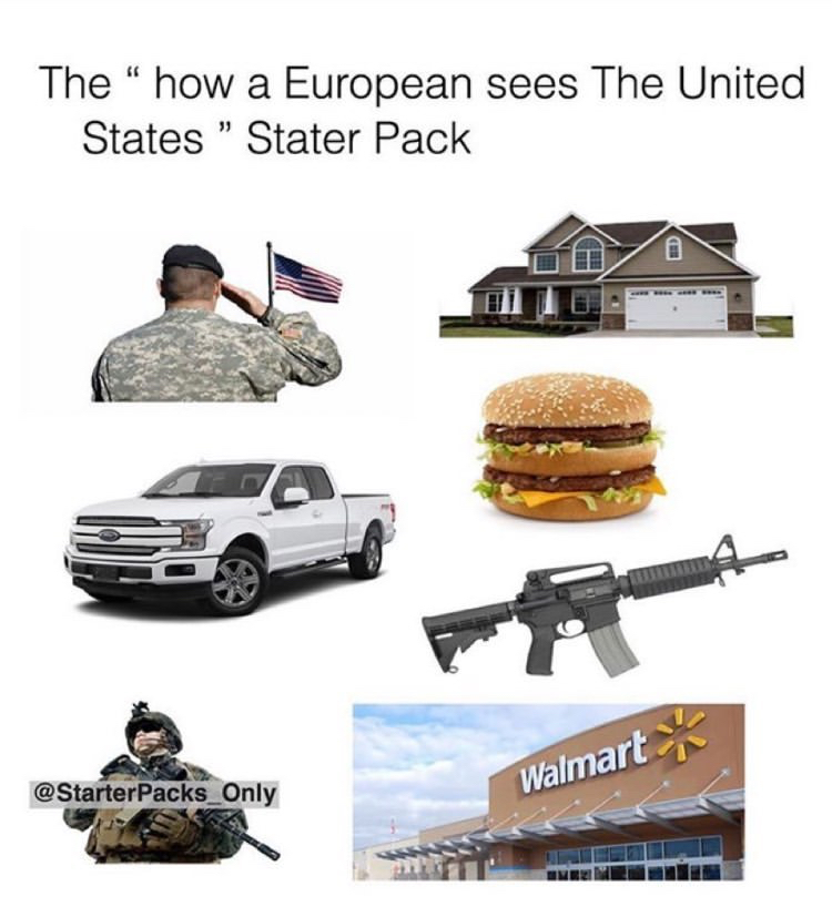 car - The how a European sees The United States " Stater Pack Packs_Only Walmart