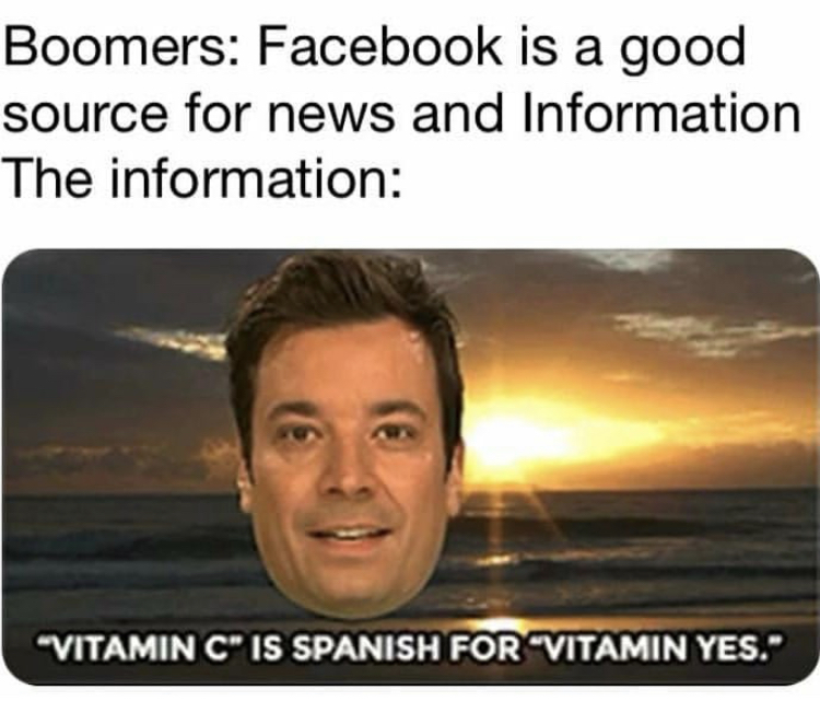 spanish funny gif - Boomers Facebook is a good source for news and Information The information "Vitamin C Is Spanish For "Vitamin Yes."