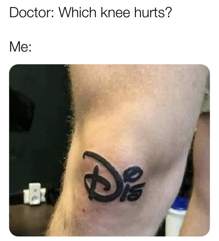Internet meme - Doctor Which knee hurts? Me 15