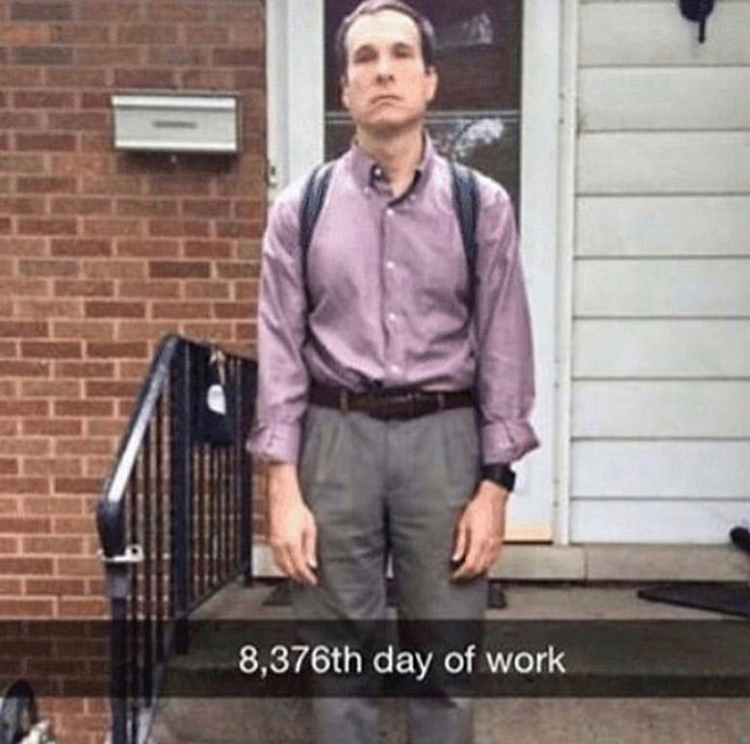 back to school picture meme - 8,376th day of work
