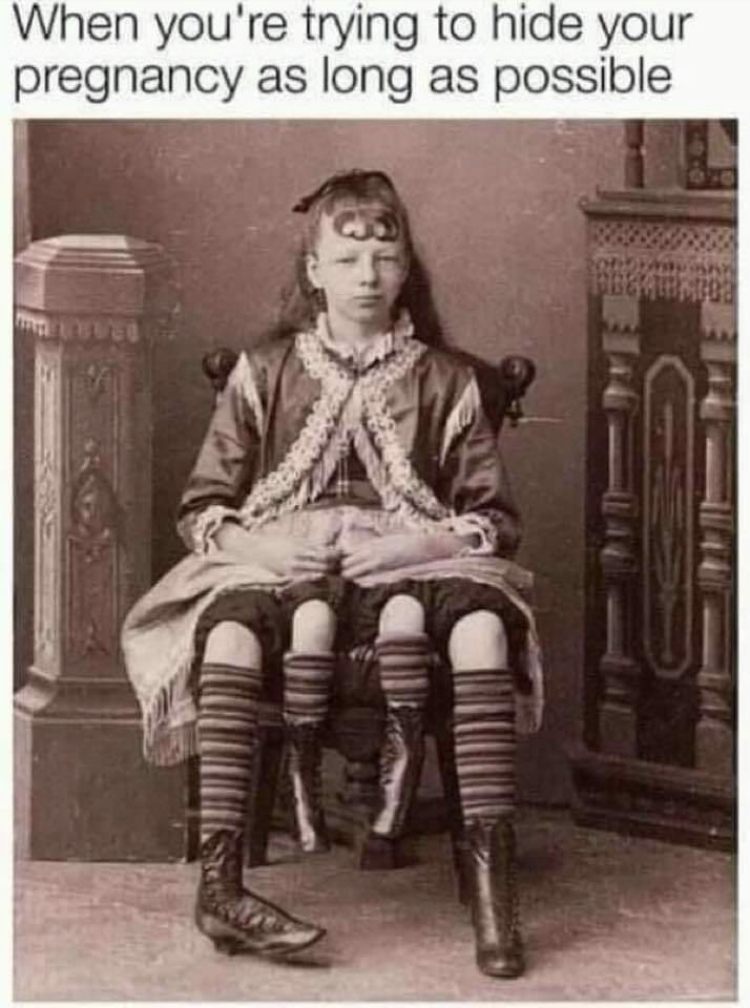 josephene myrtle corbin - When you're trying to hide your pregnancy as long as possible