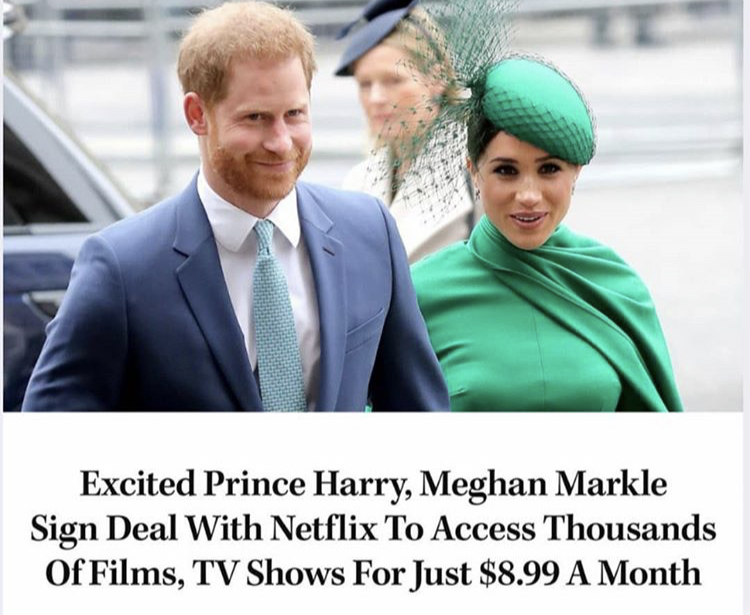 meghan duchess of sussex - Excited Prince Harry, Meghan Markle Sign Deal With Netflix To Access Thousands Of Films, Tv Shows For Just $8.99 A Month