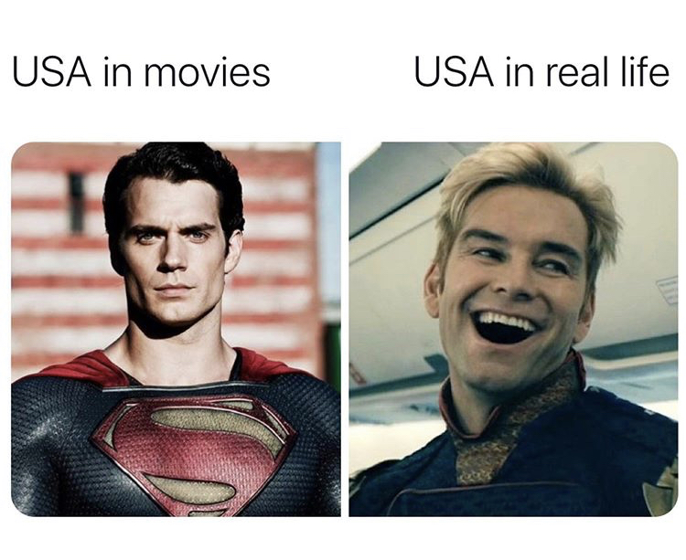 zack snyder superman - Usa in movies Usa in real life