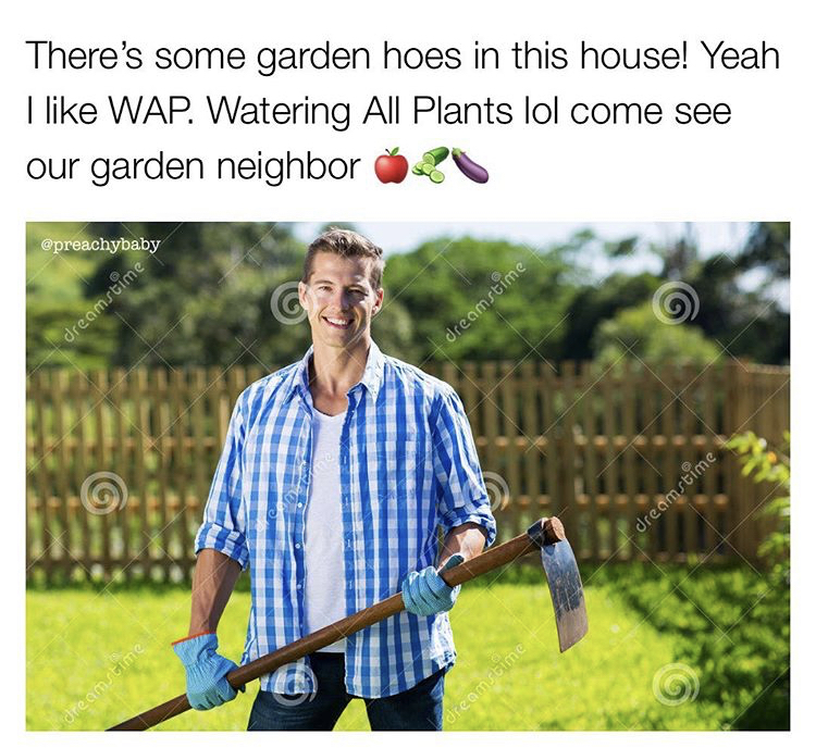 grass - There's some garden hoes in this house! Yeah I Wap. Watering All Plants lol come see our garden neighbor preachybaby dreamstime dreamstime Stt Hitta dreamstime Streamtim clean