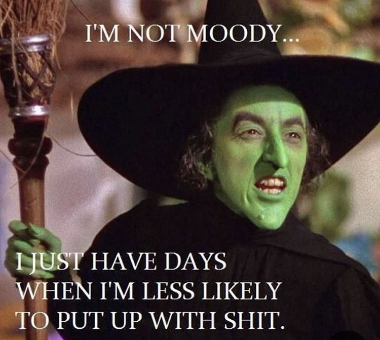 i m not moody i just have days - I'M Not Moody... I Just Have Days When I'M Less ly To Put Up With Shit.