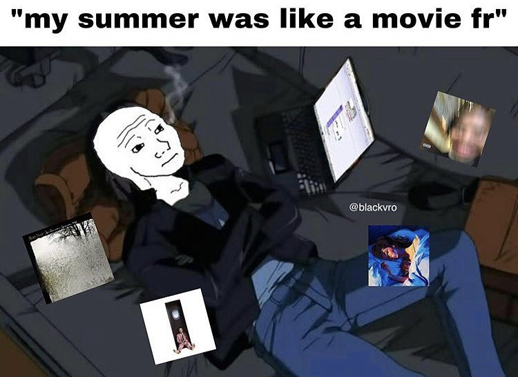 cartoon - "my summer was a movie fr" lu