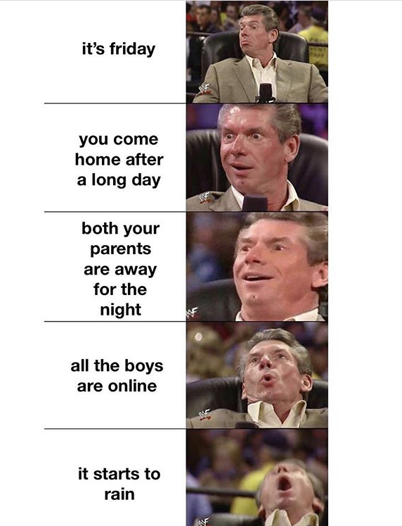 football manager memes - it's friday you come home after a long day both your parents are away for the night all the boys are online it starts to rain F