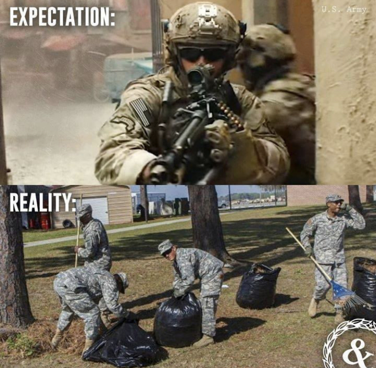 army - W.S. Army Expectation Reality &