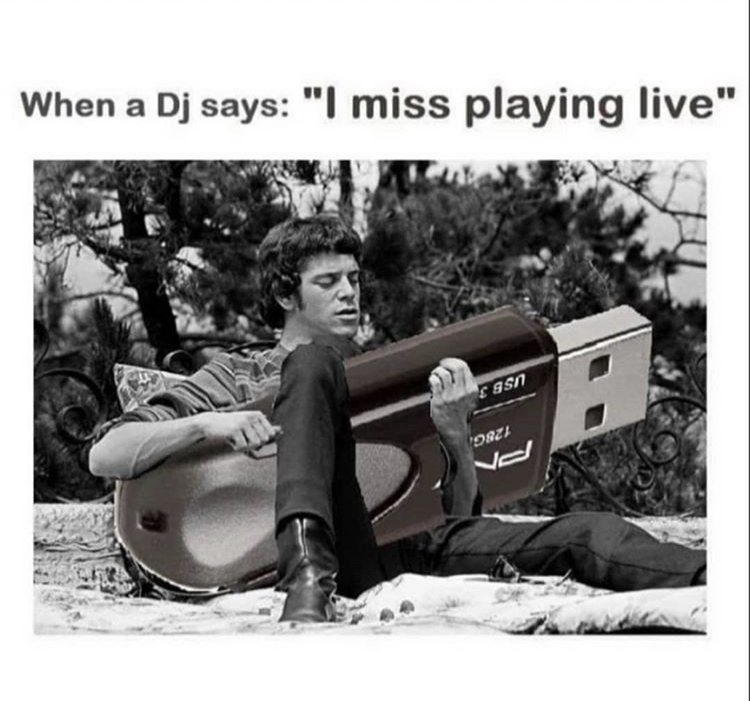 sitting - When a Dj says "I miss playing live" sasn 9824