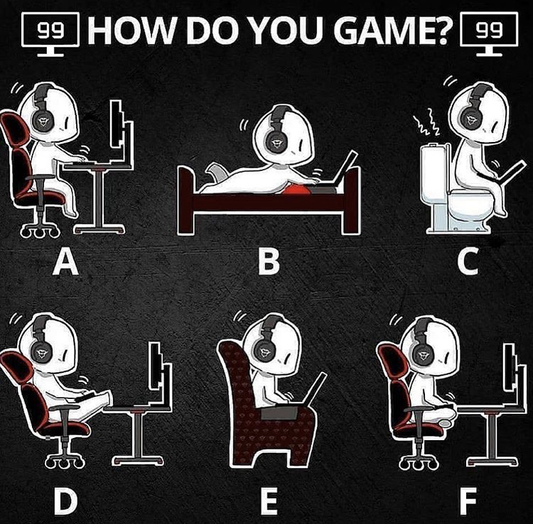 random memes - cartoon - 99 How Do You Game? 99 A B C T D E F