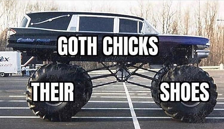 funeral hearse - Goth Chicks ex Their Shoes