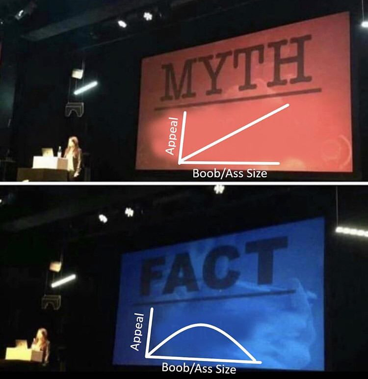 myth fact meme template - Myth Appeal BoobAss Size Fact Appeal BoobAss Size