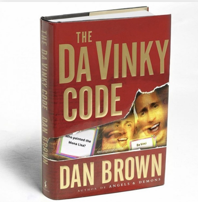 The The Da Vinky Code Dan Brown Da Vinky Code who painted the Mona Lisa? Da Vinci plumpkinspo Dan Brown Of Angels & Demons Author