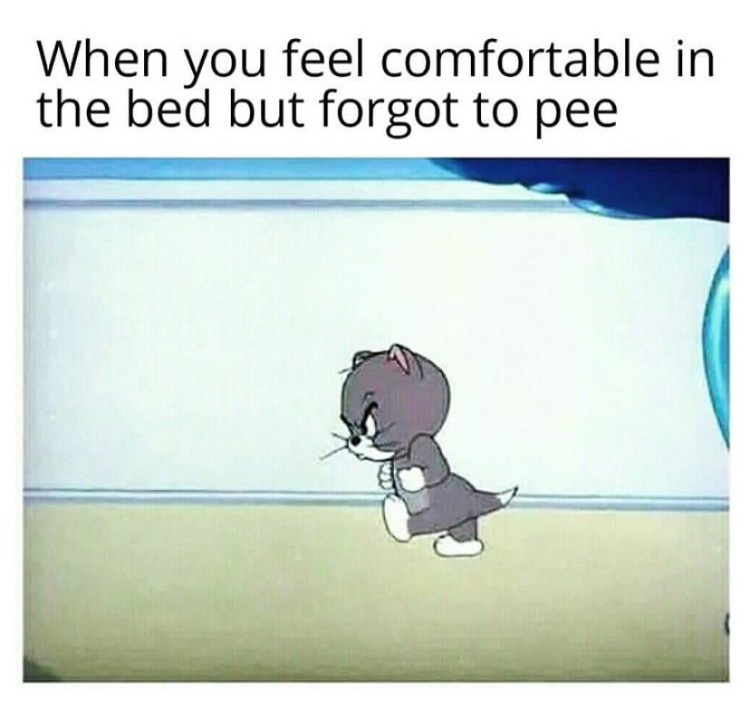 tom and jerry mad - When you feel comfortable in the bed but forgot to pee