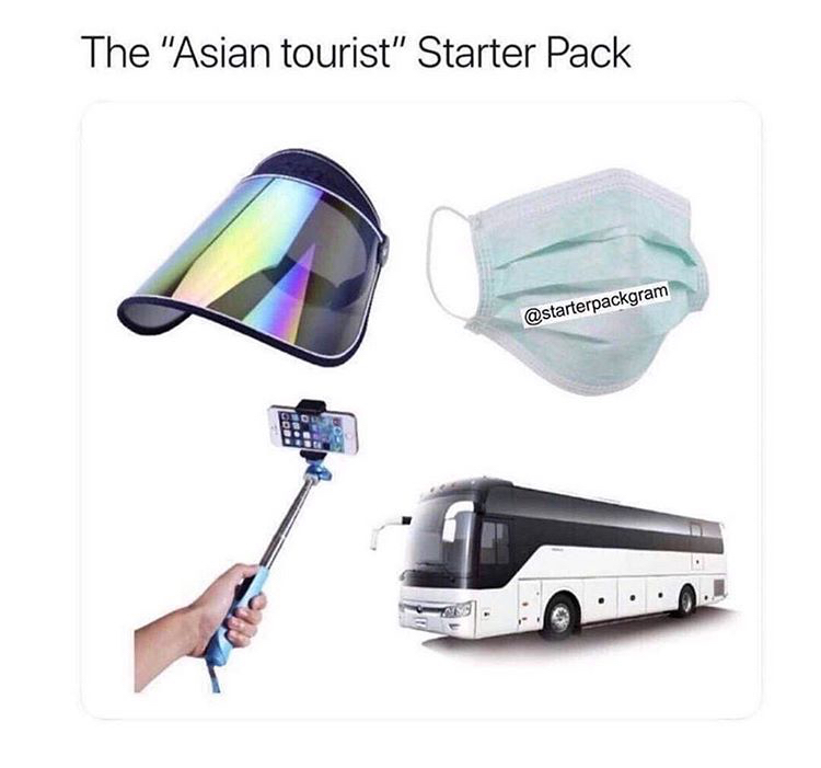 asian tourist starter pack - The