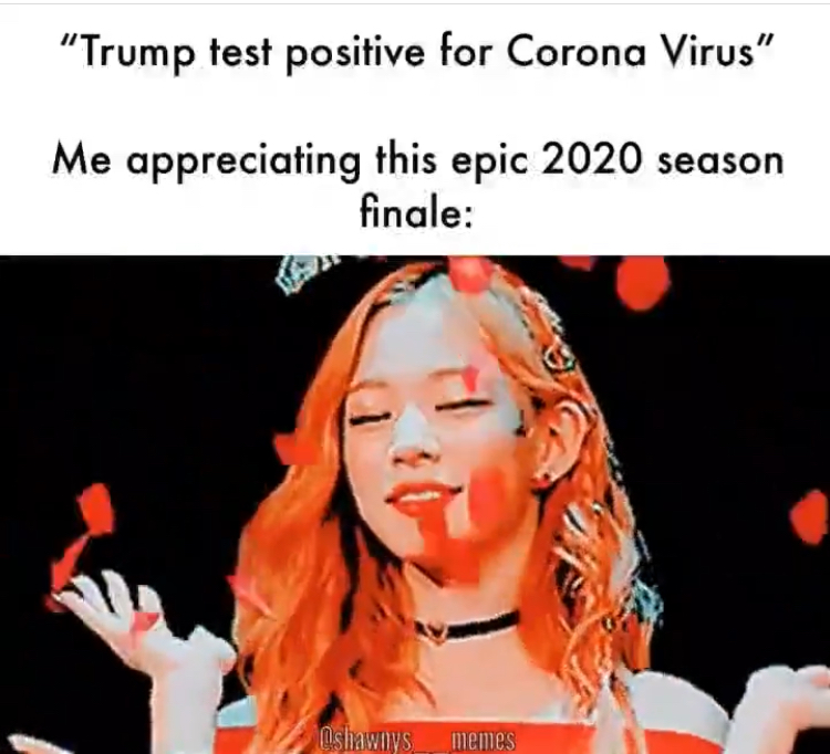 polar 3d - "Trump test positive for Corona Virus" Me appreciating this epic 2020 season finale Oshawnys memes