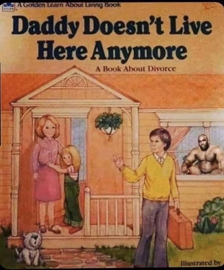 funny memes - Daddy Doesn't Live Here Anymore A Book About Divorce
