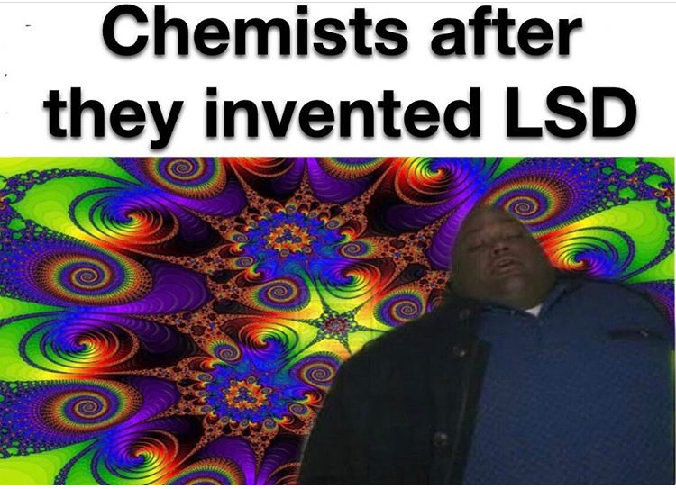 graphic design - Chemists after they invented Lsd