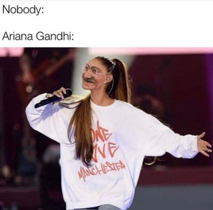 ariana grande in jumper - Nobody Ariana Gandhi Dn Manchester