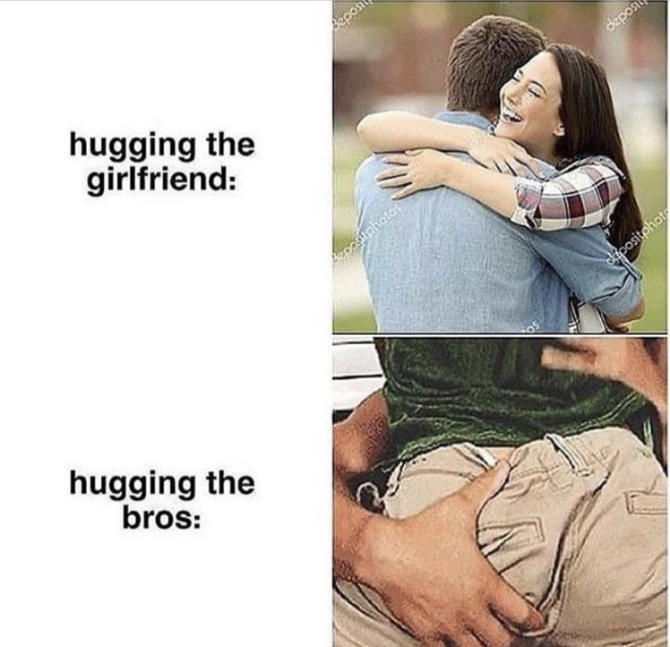 Hug - deposit hugging the girlfriend Gepostphoto dipositphot hugging the bros
