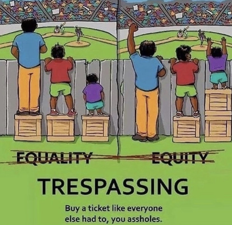 equality equity trespassing - Equality Equity Trespassing Buy a ticket everyone else had to, you assholes.