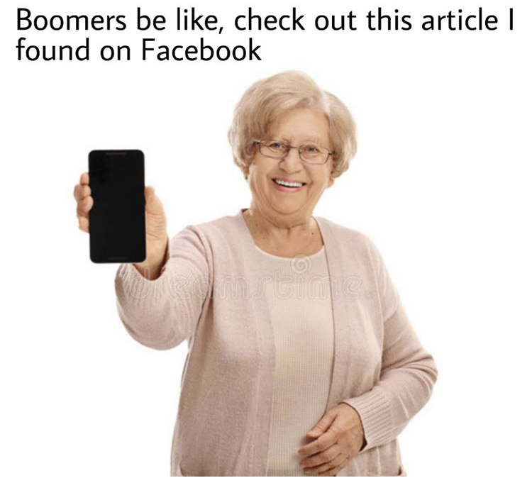 Boomers be , check out this article | found on Facebook