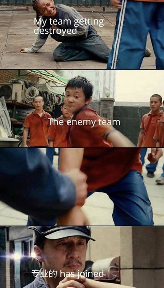 sports - My team getting destroyed The enemy team has joined