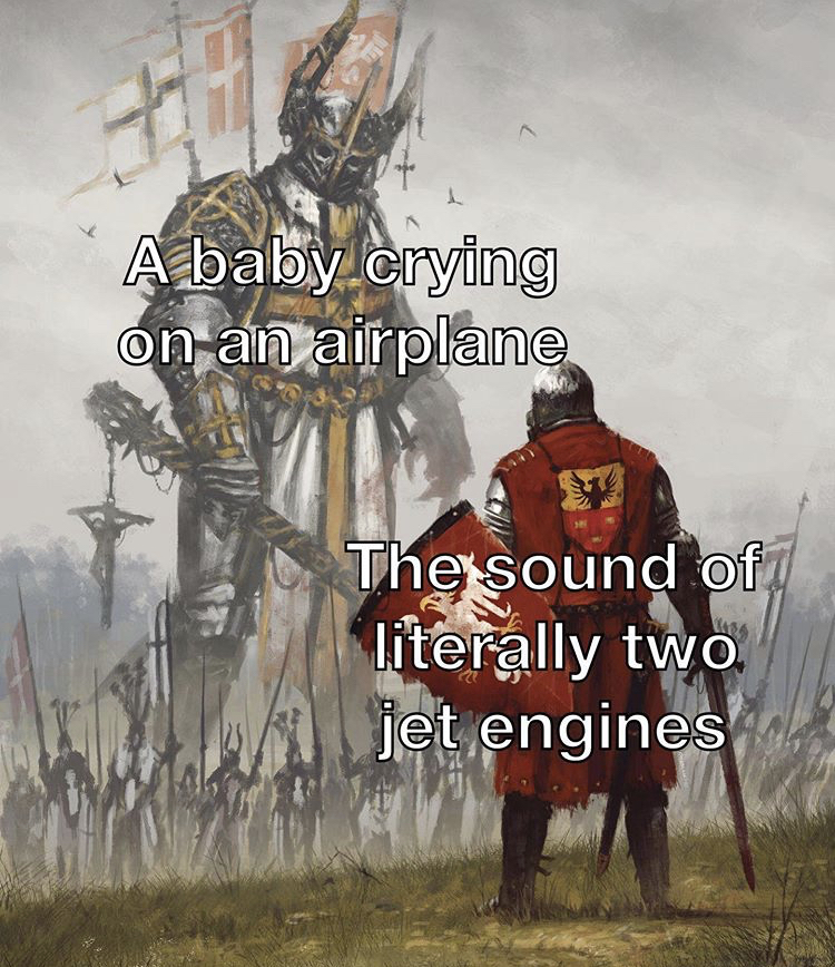 painting battle of grunwald - A baby crying on an airplane The sound of literally two jet engines