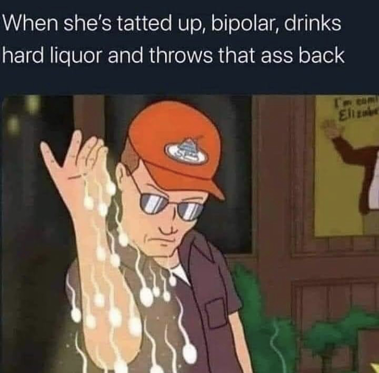 funny memes - salt bae meme - When she's tatted up, bipolar, drinks hard liquor and throws that ass back Elle ???