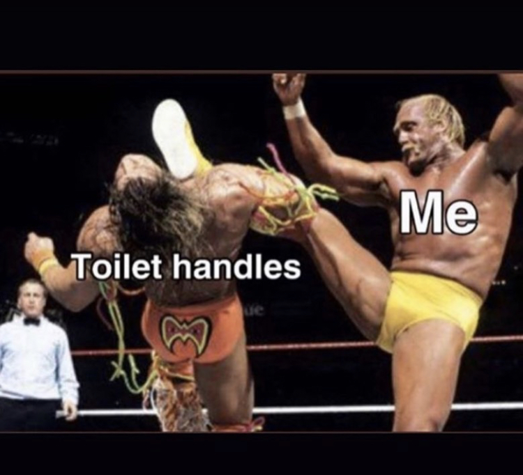 funny memes - toilet handles me meme - Me Toilet handles Ic