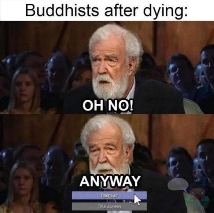 buddhists after dying anyway - Buddhists after dying Oh No! Anyway Fiespaun Title screen