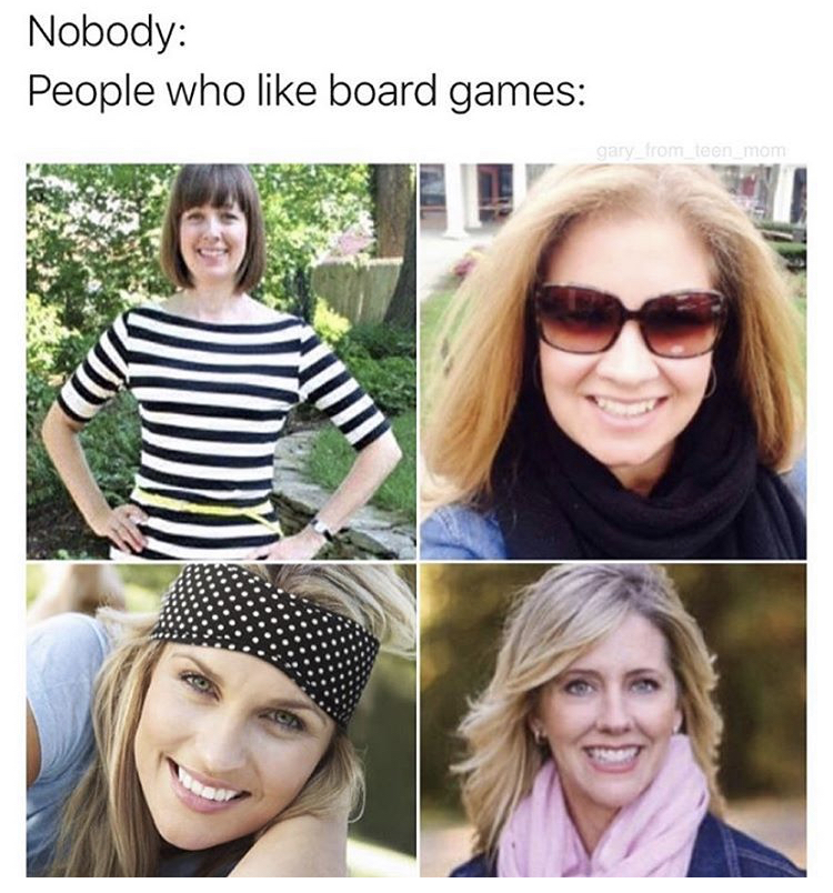 sunglasses - Nobody People who board games