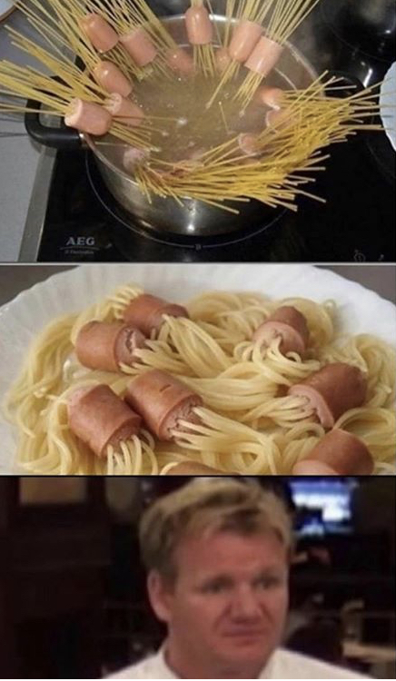 hot dog spaghetti - Aeg