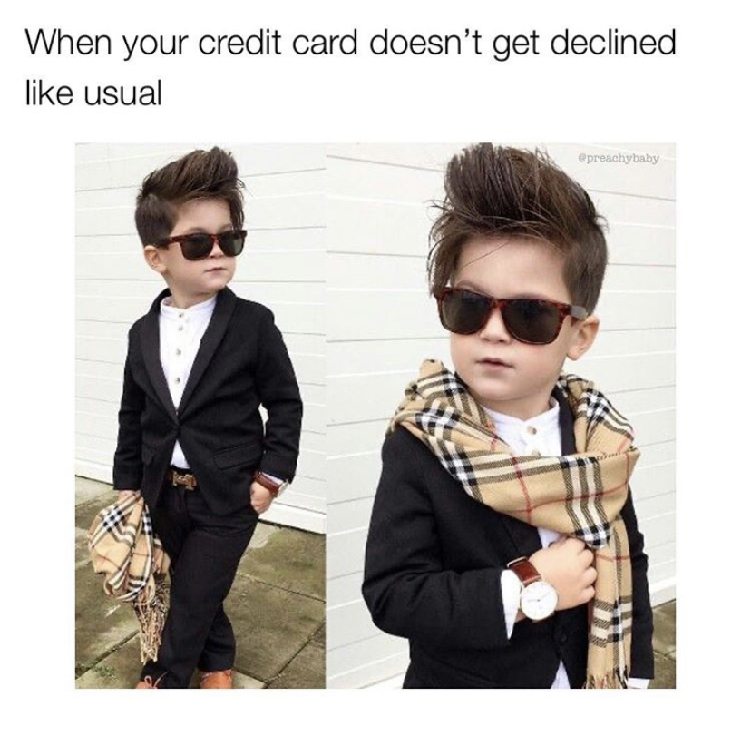sunglasses - When your credit card doesn't get declined usual
