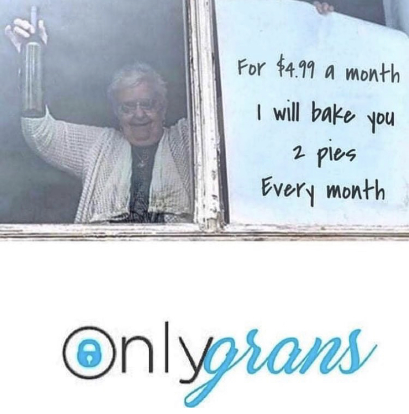 4.99 a month i will bake you two pies a month - For $4.99 a month I will bake you 2 pies Every month Onlygrans