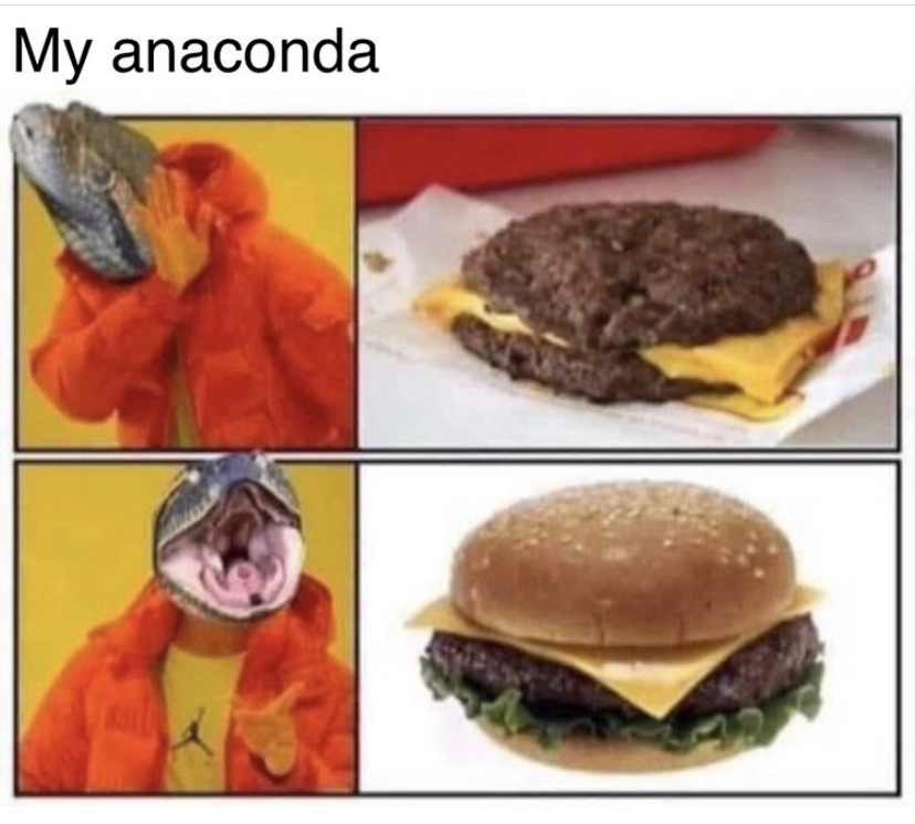 anaconda buns meme - My anaconda