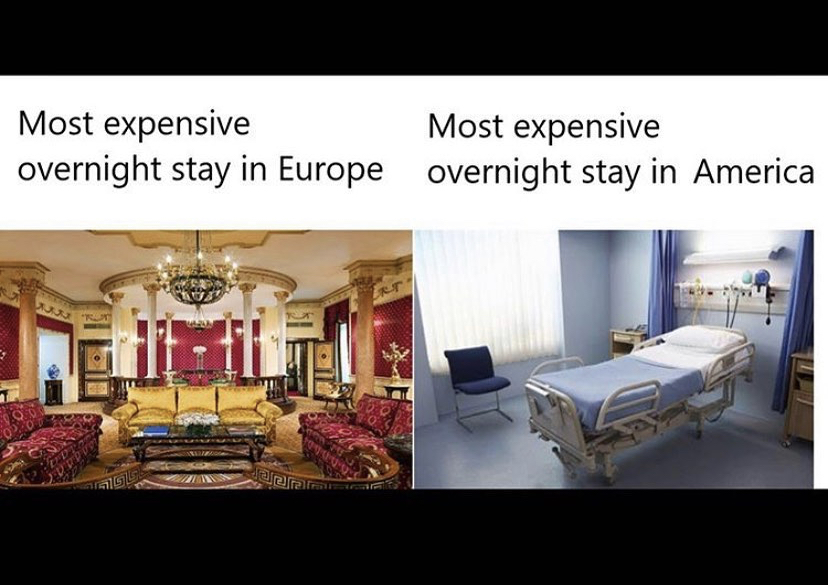krankenhaus bett - Most expensive Most expensive overnight stay in Europe overnight stay in America Tar alera Gl