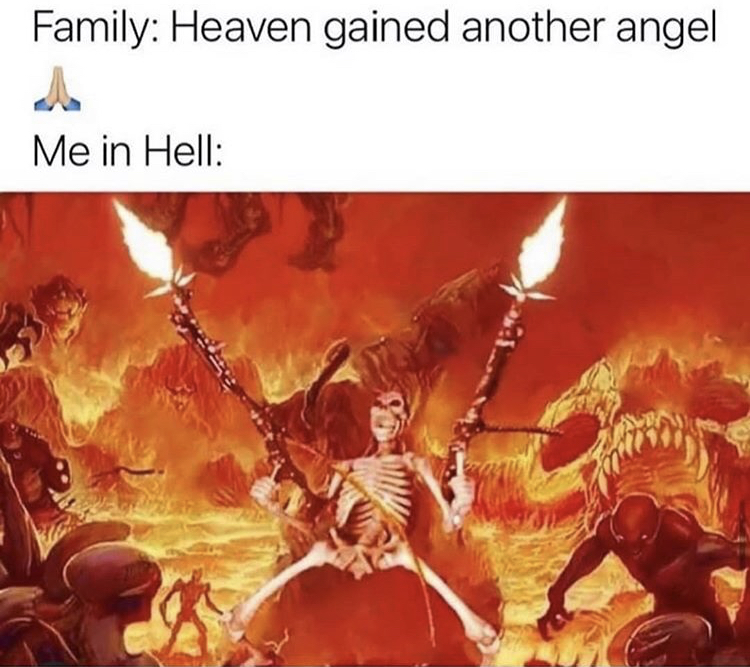 doom 2016 - Family Heaven gained another angel Me in Hell