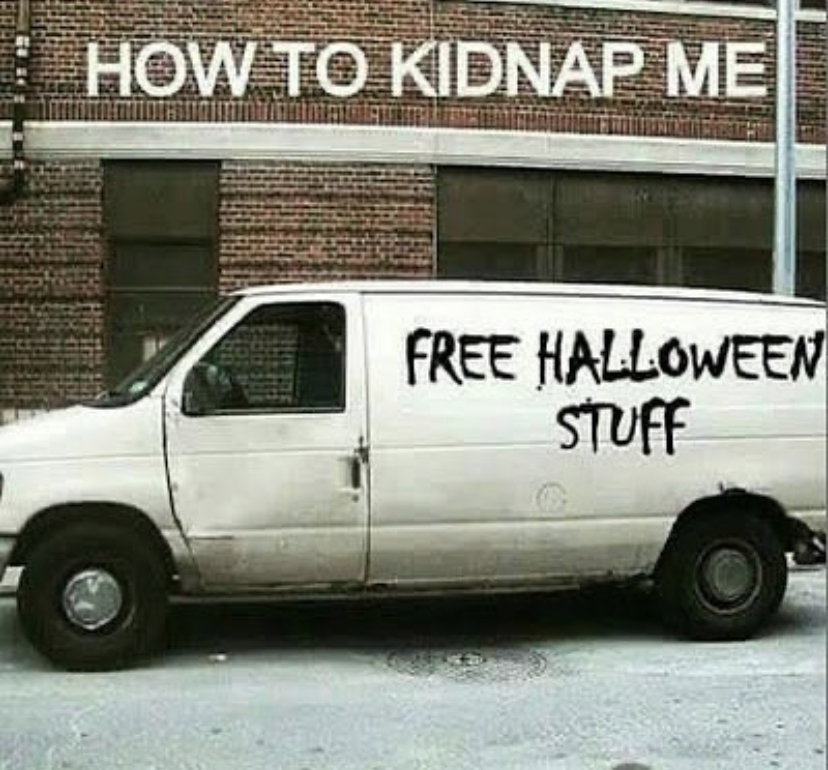 commercial vehicle - How To Kidnap Me Free Halloween Stuff