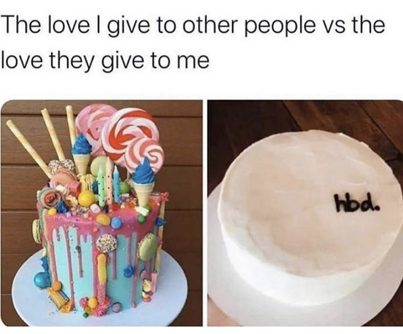 amazing candy cake - The love I give to other people vs the love they give to me hod.