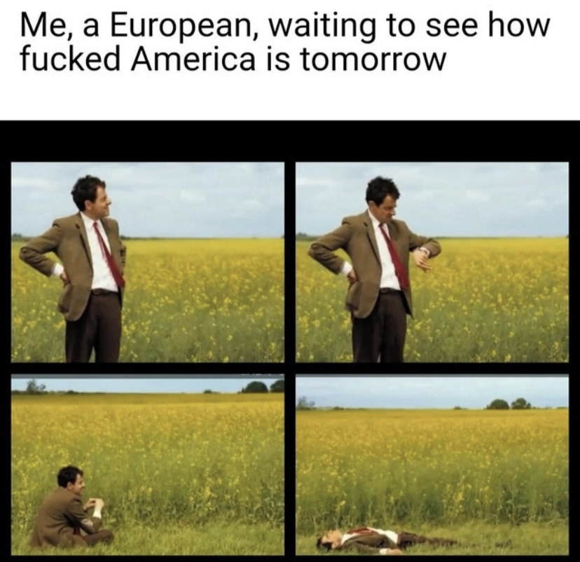 waiting for reply meme mr bean - Me, a European, waiting to see how fucked America is tomorrow 2016