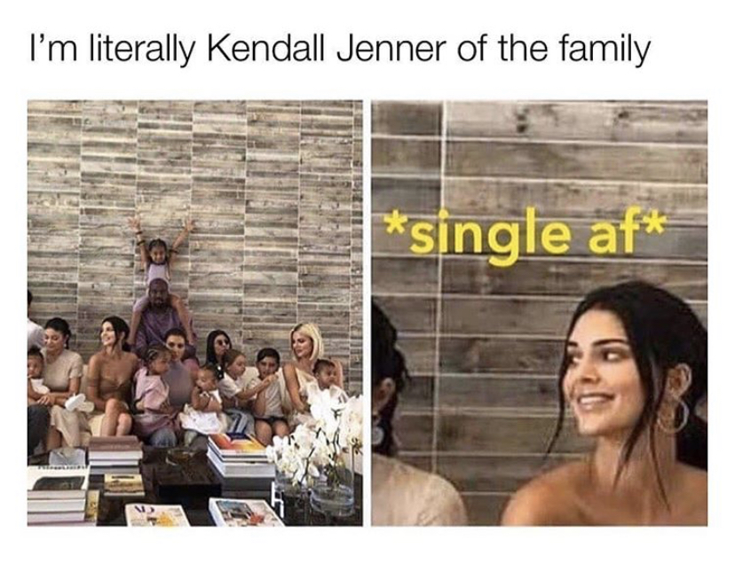 presentation - I'm literally Kendall Jenner of the family single af